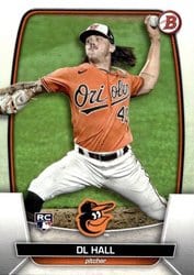 2023 Bowman Base Set DL Hall #9 card