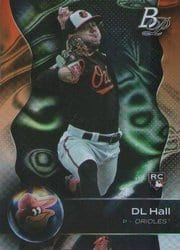 2023 Bowman Platinum Base Set DL Hall #6 card