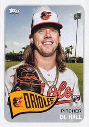 2023 Topps Archives Base Set DL Hall #156 card