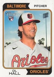2023 Topps Heritage Base Set DL Hall #189 card