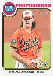 2023 Topps Heritage New Age Performers DL Hall #NA-10 card