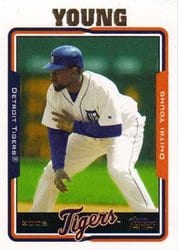 2005 Topps Base Set Dmitri Young #185 card