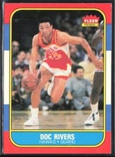 1986 Fleer Doc Rivers #91 card