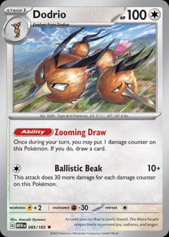 151 Dodrio #85 card