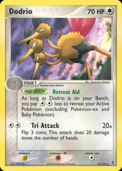2004 FireRed & LeafGreen Dodrio #21 card