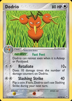 2004 Hidden Legends Dodrio #33 card
