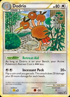 2010 HS—Undaunted Dodrio #11 card