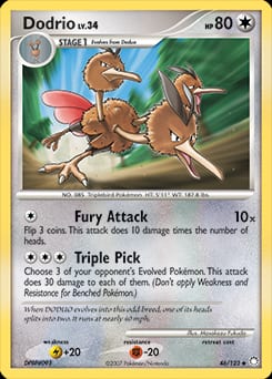 Mysterious Treasures Dodrio #46 card