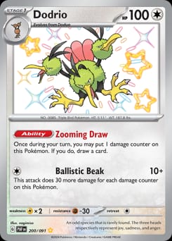 Paldean Fates Dodrio #200 card