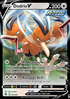 Fusion Strike Dodrio V #201 card