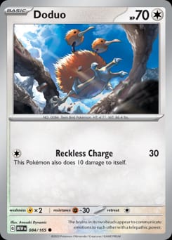 151 Doduo #84 card