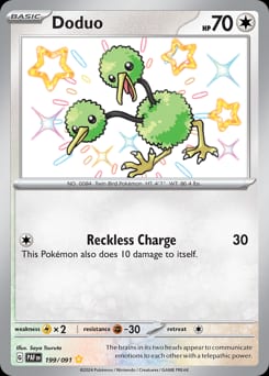 Paldean Fates Doduo #199 card