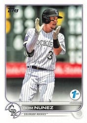 2022 Topps 1st Edition Base Set Dom Nunez #193 card