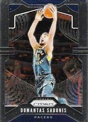2019-20 Panini Prizm Base Set Domantas Sabonis #215 card