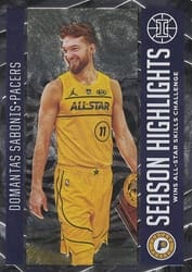 2020-21 Panini Illusions Season Highlights Domantas Sabonis #16 card