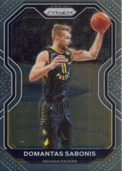 2020-21 Panini Prizm Base Set Domantas Sabonis #23 card