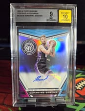 2023-24 Topps Chrome Certified Autographs Domantas Sabonis #CA-DOS card