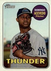 2018 Topps Heritage Minor League Base Set Domingo Acevedo #7 card