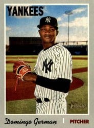 2019 Topps Heritage Base Set Domingo German #664 card