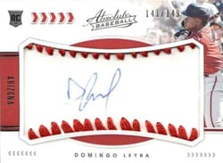 2020 Panini Absolute Base Set Domingo Leyba #104 card