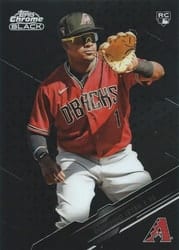 2020 Topps Chrome Black Base Set Domingo Leyba #7 card