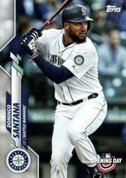 2020 Topps Opening Day Base Set Domingo Santana #8 card