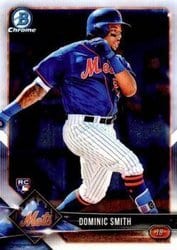 2018 Bowman Chrome Base Set Dominic Smith #44 card