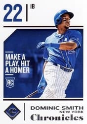 2018 Panini Chronicles Base Set Dominic Smith #26 card