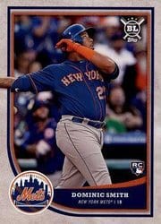 2018 Topps Big League Base Set Dominic Smith #34 card