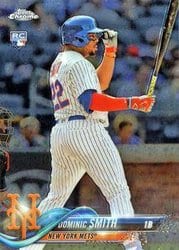 2018 Topps Chrome Base Set Dominic Smith #162 card