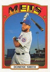 2021 Topps Heritage Base Set Dominic Smith #212 card