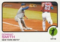 2022 Topps Heritage Base Set Dominic Smith #40 card