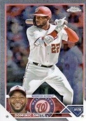 2023 Topps Chrome Update Base Set Dominic Smith #USC218 card
