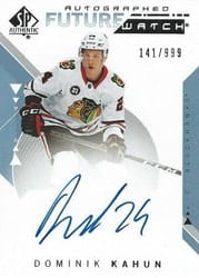 2018-19 SP Authentic Base Set Dominik Kahun #231 card
