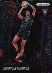 2025 Panini Prizm WNBA Fireworks Dominique Malonga #12 card