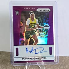 Dominique Malonga 2025 Panini Prizm WNBA Throwback Signatures card