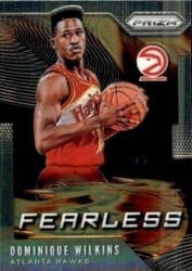 2019-20 Panini Prizm Fearless Dominique Wilkins #15 card