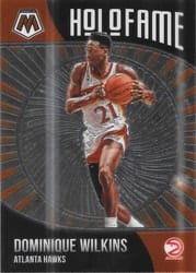 2020-21 Panini Mosaic HoloFame Dominique Wilkins #19 card