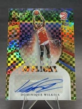 2020-21 Panini Select In Flight Signatures Dominique Wilkins #IF-DWL card