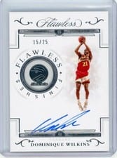 2020 Panini Flawless Finishes Autograph Dominique Wilkins #FIN-DOM card