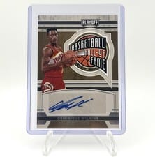 2021-22 Panini Chronicles Hall of Fame Autographs Dominique Wilkins #HOF-DWL card