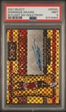 2021-22 Panini Select In Flight Signatures Dominique Wilkins #IF-DWL card