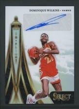2024-25 Panini Select In Flight Signatures Dominique Wilkins #IFS-WIL card