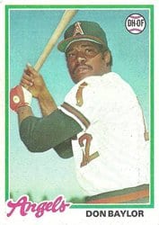 1978 Topps Base Set Don Baylor #48 card