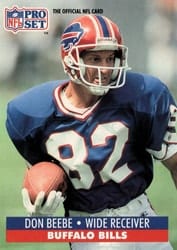 1991 Pro Set Base Set Don Beebe #442 card