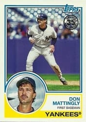 2018 Topps 1983 Topps Baseball 35th Anniversary Don Mattingly #83-56 card
