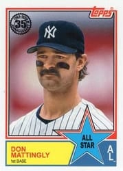 2018 Topps 1983 Topps Baseball 35th Anniversary All-Stars Don Mattingly #83AS-51 card