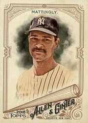 2018 Topps Allen & Ginter Base Set Don Mattingly #151 card