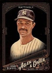 2018 Topps Allen & Ginter X Base Set Don Mattingly #151 card