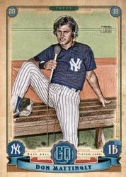 2019 Topps Gypsy Queen Base Set Don Mattingly #313 card